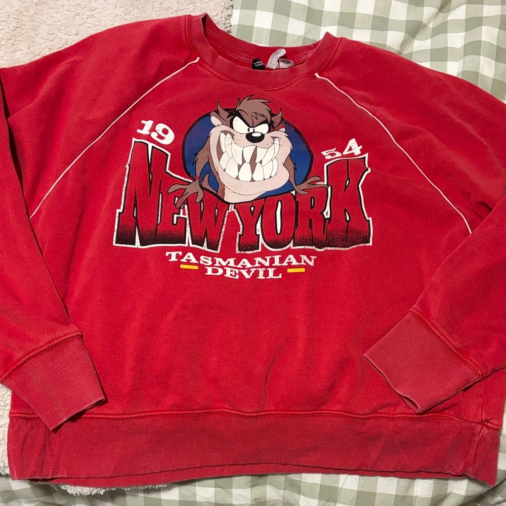 Red Tasmanian Devil New York Sweater